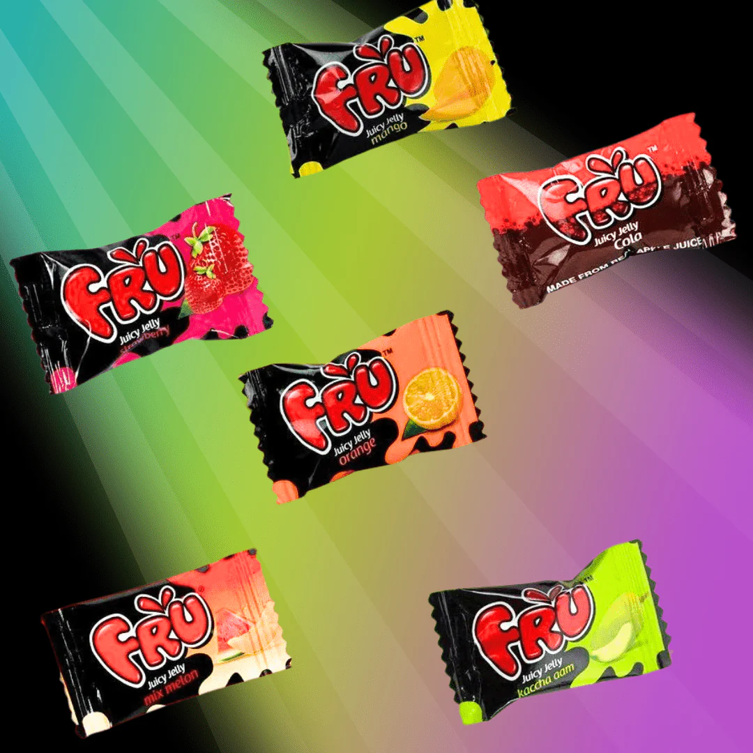 Fru Jelly Candy | Mixed Flavours | Pack of 20