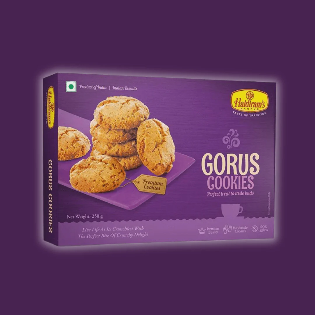 Haldiram Gorus Cookies | 250g box | Tangy Shop