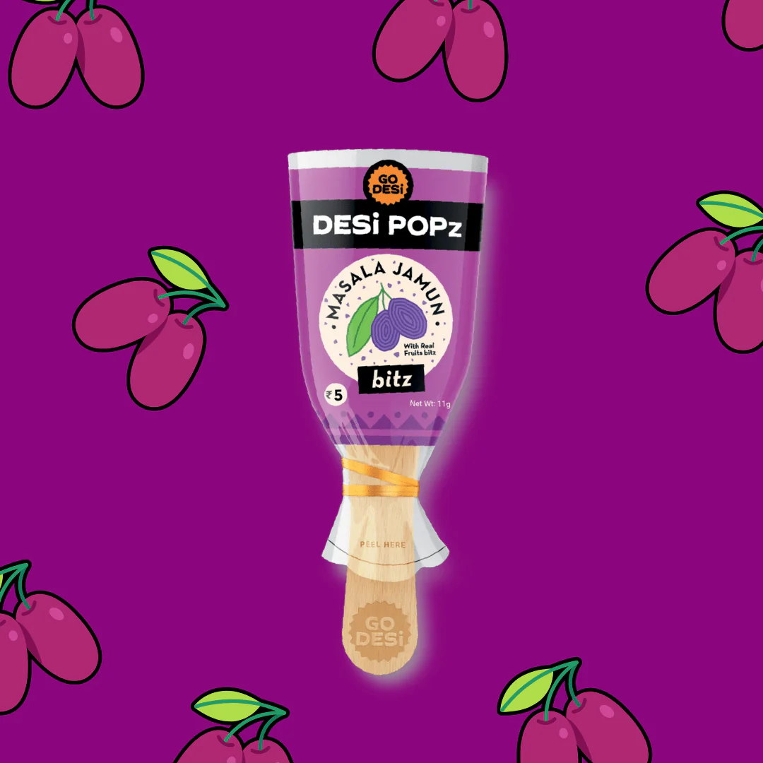 Masala Jamun + Spicy Lolipop | Pack of 5 | GoDesi Popz | Tangy Shop