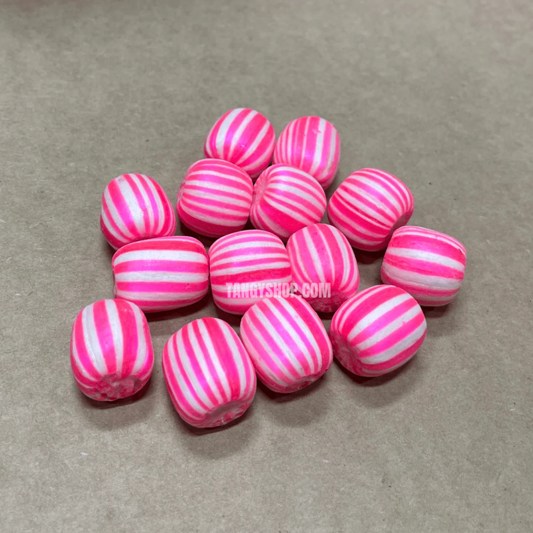 Pink Stripped Candy Balls | Pack of 20 | Tangy Shop